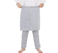 HUNTFF Pantaloni in Cotone per la Cura dei pazienti, Abbigliamento per pazienti Anziani disabili sottoposti a Interventi Chirurgici, Facili da Indossare e da togliere (Grigio, XXL-XXLarge)