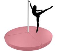 HUNTFF Tappetini per Pole Dance, Tappetino Antiurto Portatile e Pieghevole Rotondo, tappetini da Ballo per Ballerini, Imbottitura di Sicurezza anticaduta specializzata per Pole Dance, Ideale per st