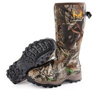 Hunthor Stivali da caccia da uomo, impermeabili, isolati in neoprene, 6 mm, stivali di gomma per caccia e attività all'aperto (mimetico), Successivo Camo G2, 44.5 EU