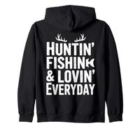 Huntin' Fishin' Lovin' Everyday Avventura Felpa con Cappuccio
