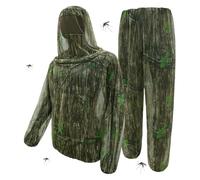 Hunting Clothes For Men - Fly Blocking Outfit, Ventilated Protective Netwear, Lightweight Hooded Covering | Breathable Wilderness Garment Concealment Costume Adventure Clothing For Hunting Fishing Cam