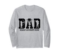 Hunting Dad Deadly Accurate Dude Funny Hunter Festa del papà Maglia a Manica