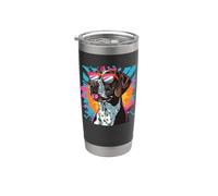 Hunting Dog Retro Vintage 80s 90s German Shorthaired Pointer Bicchiere termico in acciaio inox doppia parete
