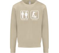 Hunting Problem Solved Divertente Cacciatore Uomo Sweatshirt Jumper