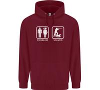 Hunting Problem Solved Funny Hunter Uomo Felpa