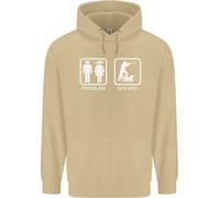 Hunting Problem Solved Funny Hunter Uomo Felpa