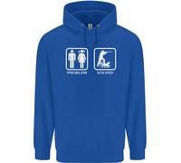 Hunting Problem Solved Funny Hunter Uomo Felpa