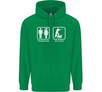 Hunting Problem Solved Funny Hunter Uomo Felpa