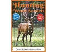 Hunting related Word Search Puzzle: Word Searches with Easy to Read Print about Hunting, Nature, Outdoors and More | 6x9 inches, 110 pages | 50 + Puzzles… Gift for Vacations, Holidays, and Free Times