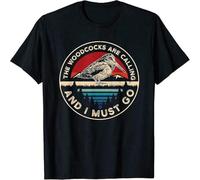 Hunting Woodcock Bird Retro Funny Phone Calls Men's T-Shirt Unisex Tee Clothing Black M