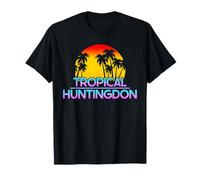 Huntingdon UK Funny British Weather Maglietta