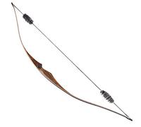 Huntingdoor Tiro con L'Arco 54 '' Arco Lungo da Caccia Ricurvo Arco e Freccia Arco Tradizionale da Caccia in Legno 20 25 30 35 LBS con silenziatore a Sfere Lontra (25lbs)