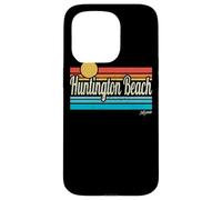 Huntington Beach California Retro Sunset Surf Trip Surfing Custodia per iPhone 15 Pro