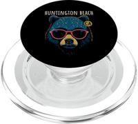 Huntington Beach - Orso californiano con occhiali PopSockets PopGrip per MagSafe
