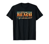 Huntington Beach Surf City USA Retro Style Maglietta