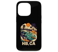 Huntington Beach Surfing HB CA Vintage Uomo Surfs Up Custodia per iPhone 13 Pro