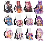 Huntrix, set di segnalibri magnetici, 12 pezzi, Demon-Hunters, magnetici, accessori da lettura per adolescenti e ragazze, per l'inizio della scuola, regalo per feste di anime, piccoli regali per