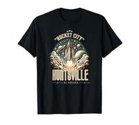 Huntsville Alabama Rocket Launch Space Lover Astronauta Gear Maglietta