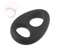 HUNTVE Anello ritardante da Uomo in Silicone, Pezzo Unico, Nero