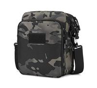 HUNTVP® Borsa A Tracolla Tattico, Uomo Marsupio Sportivo Militare Piccola Borsa Messenger Molle Briefcase Impermeabile per Campeggio Escursionismo Ciclismo Viaggio Trekking, Camo