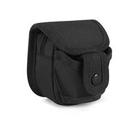 Huntvp Borsa per fionda, Borsa a proiettile fionda, custodia per munizioni a fionda, marsupio Molle per Caccia Outdoor Trekking, nero