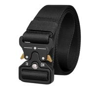 Huntvp Cinturone Tattico Militare con Fibbia in Metallo Cintura Tattica Uomo Nylon per Sport Lavoro Campeggio Ciclismo Escursione