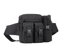 Huntvp Marsupio con Porta Borraccia Marsupio Uomo Sportivo Militare per Trekking Ciclismo Escursionismo Campeggio Viaggio