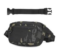 Huntvp Marsupio Uomo con Cintura Estendibile, Sling Bag Tracolla Marsupio Antiscippo Impermeabile Borsa per Corsa Sport Outdoor Viaggio,camo