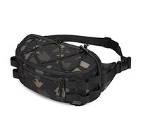 Huntvp Tattico Marsupio Uomo Sportivo Borsa Petto Militare per Campeggio Escursione Ciclismo Viaggio Trekking Outdoor,Camo-L