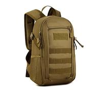 HUNTVP Zaino Militare 20 Litri Zaino Tattico Uomo Miltec Zainetto Molle per Trekking Campeggio Escursionismo Ciclismo Viaggio Sport, 20L-Marrone