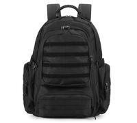 HUNTVP Zaino Tattico Militare 50L Zaino Impermeabile Molle Grande Assalto Multifunzionale per All'aperto Trekking, Escursionismo, Campeggio, Montagna, Nero