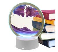 HUNYA Lampada con Arte della Sabbia,Lampada da Tavolo con Pittura di Sabbia - Lampada da scrivania con Ricarica USB, Lampada con Arte della Sabbia in Movimento, Luce Notturna, Decorazione