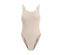 Hunza G Beige Polyamide One-Piece Swimsuit - One Size