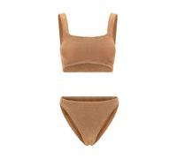 Hunza G Brown Polyamide One-Piece Swimsuit - One Size