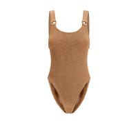 Hunza G Brown Polyamide One-Piece Swimsuit - One Size