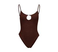Hunza G - Costume da bagno Mia con perline - - Swimwear - Donna - Marrone - ONE SIZE