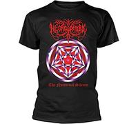 huode Men's Necrophobic The Nocturnal Silence t Shirt Men Black L