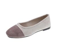 Huoghebg Scarpe basse da donna a punta, ballerine casual in maglia, comode e eleganti, modello Mary Jane, scarpe da ufficio e da lavoro, estive leggere