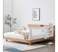 HUOLE Barriera Letto Grande binari del letto per bambini per bambiniSponde Letto Bambini, Sponda di Sicurezza per Bambini, Barriere per letto, Sponda per letto-1,5 m-grigio scuro