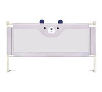 HUOLE Barriera per Letto Bambini 175 cm, Protezione Dalle Cadute Accidentali, Altezza Regolabile, per Letto di Famiglia e Lettino,175 * 100 * 26 cm -grigio