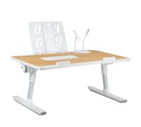 HUOLE Lapdesk - Tavolo da letto, pieghevole, per divano, studio, lettura e scrittura, per computer portatili fino a 17" con 5 angoli regolabili, 60 x 40 x 26-39 cm, colore della noce