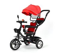 HUOLE triciclo evolutivo per bambini 1-5 anni, per bambini,Triciclo 4 in 1 per tutto il 3 in 1 Draisina, motivo: Putter permette un direttorio deportato, regalo di compleanno