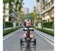 HUOLE Triciclo evolutivo per Bambini 1-5 Anni, per Bambini,Triciclo 4 in 1 per Tutto Il 4 in 1 Draisina, Motivo: Putter Permette Un direttorio deportato, Regalo di Compleanno-4 in 1: Verde