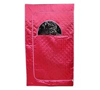 HUOLECabina Sauna a Vapore Sauna Portatile Tenda Pieghevole Isolata a 4 Strati 1000W Generatore di Vapore Sauna Domestica per Interna Esterno,Dimagrimento, Sudorazione (100 * 80 * 170 cm (rosso))