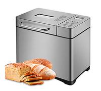 HUOMMGS Macchina per il pane, 650 W, completamente automatica, fino a 1000 g, macchina per il pane, macchina per il pane, in acciaio inox, con 19 programmi di cottura, stampo per il pane