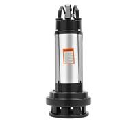 HUOMMGS Pompa per acqua sporca, 1500 W, 36000 L/H, altezza massima di 22 m e profondità di immersione, max. 30 m, pompa per acqua sporca, pompa ad alta efficienza