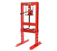 HUOMMGS Pressa idraulica 6T regolabile in altezza, 0-28 cm, area di lavoro, officina, pressa manuale idraulica, in acciaio al carbonio, professionale, con manico per officine automobilistiche