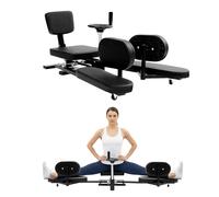 HUOMMGS Spagat Trainer - Divisore per gambe da 0 a 210°, fino a 100 kg, allungatore professionale per gambe con lunghezza da 166 cm, rotelle, seduta morbida, schienale ergonomico