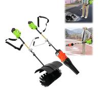 HUOMMGS Spazzaneve 2 in 1 soffiatore e spazzaneve a batteria con testa di 55 cm, copertura di protezione aggiornamento pala da neve professionale, spazzaneve ad alta potenza per foglie, neve