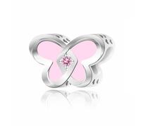 HuooNew Ciondoli in argento Sterling 925 a forma di animale carino, ciondoli a forma di farfalla per cani per gufi, ciondoli da donna, regali personalizzati per braccialetti da donna, festa della